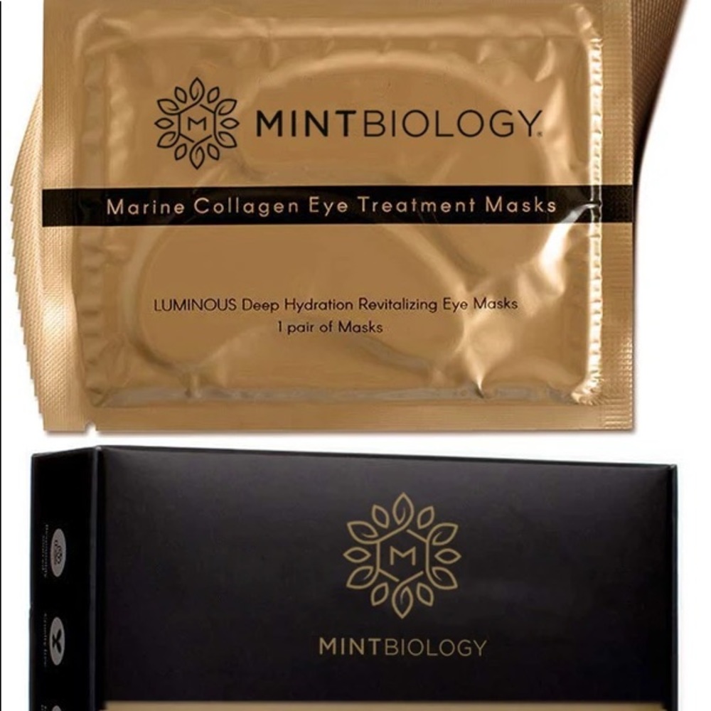 NWT 24K Gold Marine Collagen Eye Masks | MINTBIOLOGY